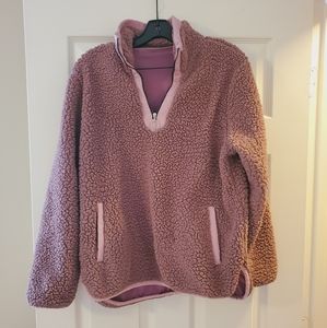 Purple Teddy Sherpa Pullover
